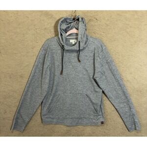 Fundamental Coast Los Angeles Hoodie Mens Sz M Blue Gray Pocket Lightweight